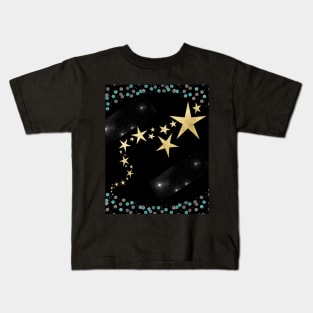 unique sparkling star patterns Kids T-Shirt